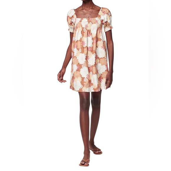 Faherty Ramona Dress in Warm Jicaro Island Print Size Large NWT - Picture 3 of 14